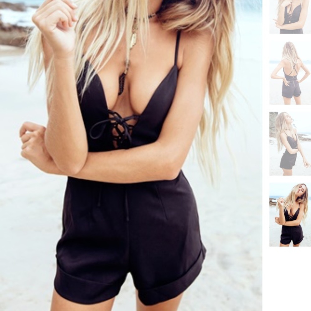 Sabo Skirt Black Adalia Playsuit NWT
